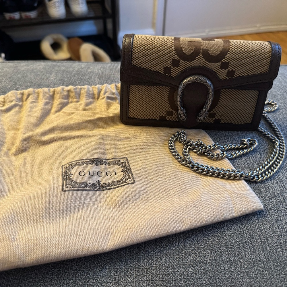 Gucci Dionysus Bag Jumbo GG Canvas Super Mini